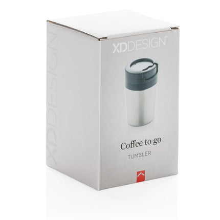 XD Xclusive coffee to go tumbler in black with spill-proof lid