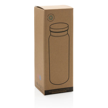 Recycled stainless steel vacuum bottle by XD Collection