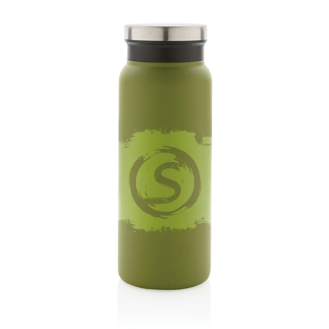 Recycled stainless steel vacuum bottle by XD Collection