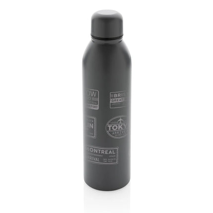 Recycled stainless steel vacuum bottle by XD Collection