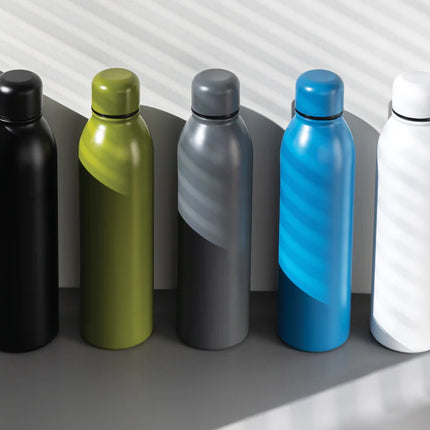 Recycled stainless steel vacuum bottle by XD Collection