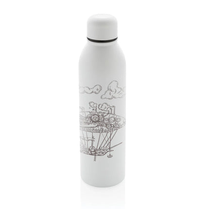  500ML drinkware with sleek design and secure lid.