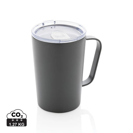 Recycled stainless steel vacuum mug with lid from XD Collection