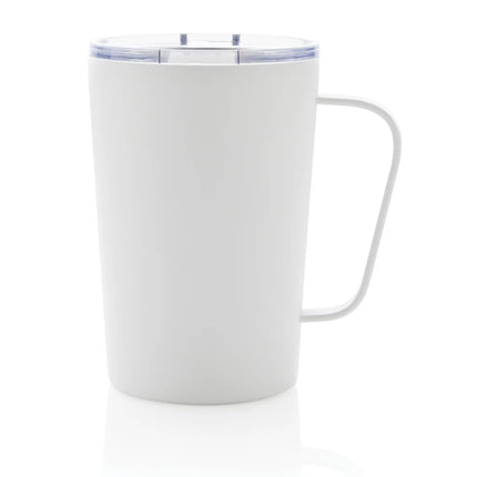 Recycled stainless steel vacuum mug with lid from XD Collection