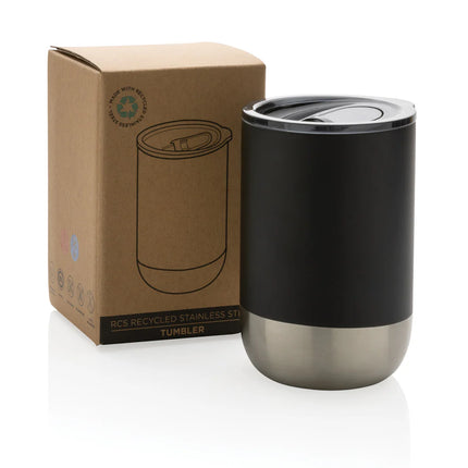 Recycled stainless steel tumbler from XD Collection drinkware set