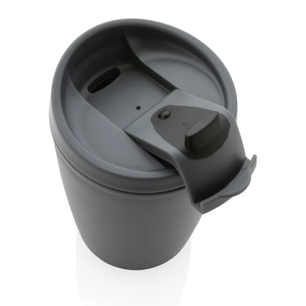 XD Collection GRS Recycled PP tumbler with flip lid