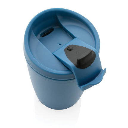 XD Collection GRS recycled PP tumbler with flip lid