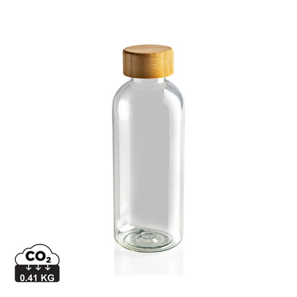 XD Collection RCS RPET drinkware bottle with bamboo lid
