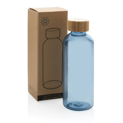  reusable drinkware in clear design with eco-friendly bamboo top