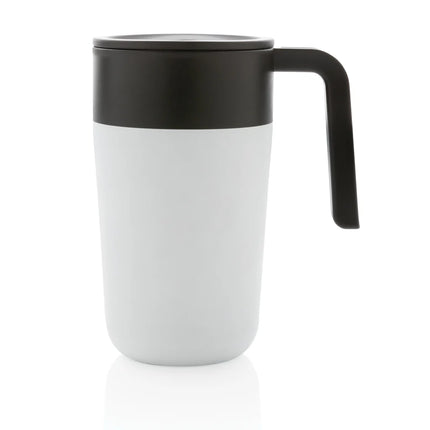 XD Collection GRS Recycled PP and stainless steel mug with handle