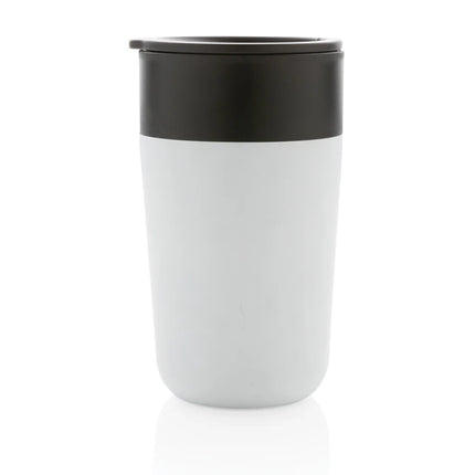 XD Collection GRS recycled polypropylene and stainless steel mug with handle