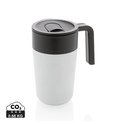 XD Collection recycled PP and stainless steel mug with handle