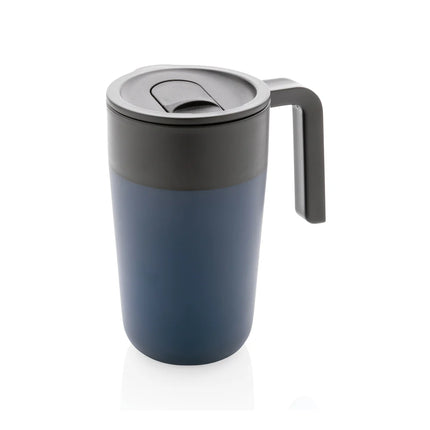XD Collection GRS recycled polypropylene and stainless steel mug with handle