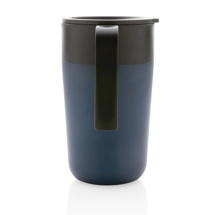 Recycled polypropylene and stainless steel mug with handle from XD Collection