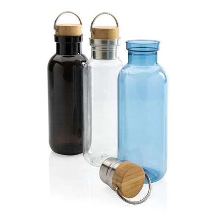 XD Collection RCS RPET bottle with bamboo lid and handle