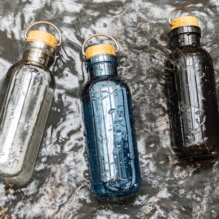 XD Collection RCS RPET bottle with bamboo lid and handle
