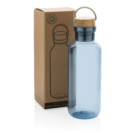 XD Collection RCS RPET bottle with bamboo lid and handle