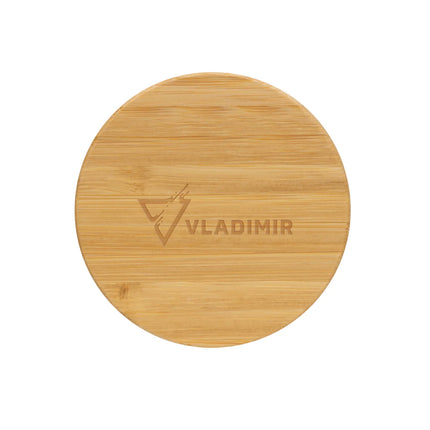 XD Collection recycled PP mug with bamboo lid