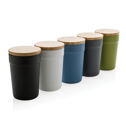  eco-friendly drinkware made from GRS certified recycled plastic.