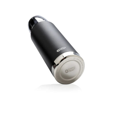 Swiss Peak Elite 0.5L copper vacuum flask in stainless steel with a sleek