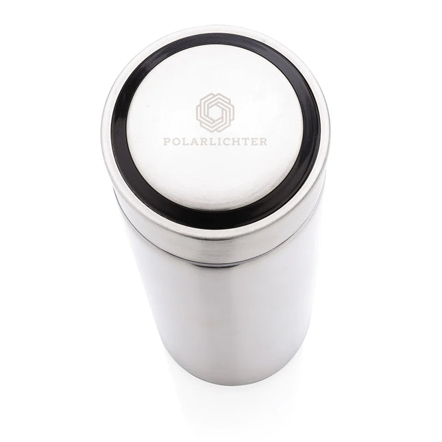  insulated design for hot or cold beverages.