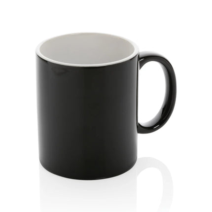  350ml drinkware with a smooth white finish and comfortable handle.