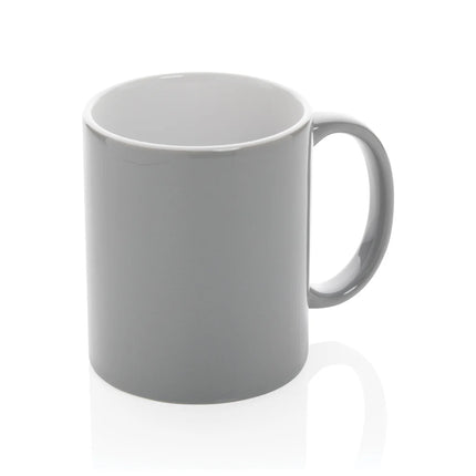  white drinkware with a smooth handle and simple design.