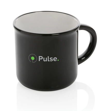  280ml drinkware featuring a classic design and smooth ceramic finish.