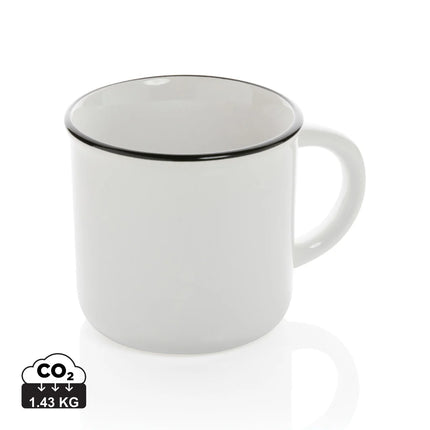  280ml drinkware with a classic design and glazed finish