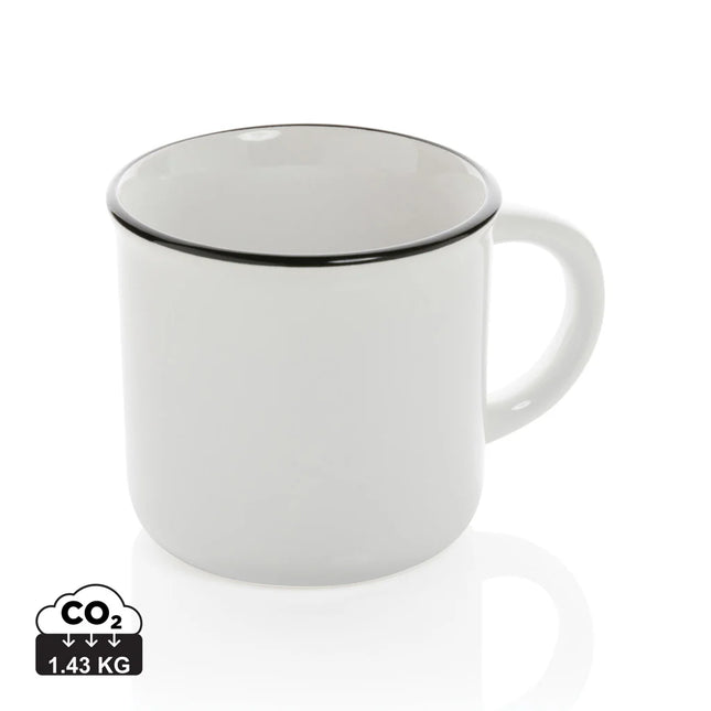  280ml drinkware with a classic design and glazed finish