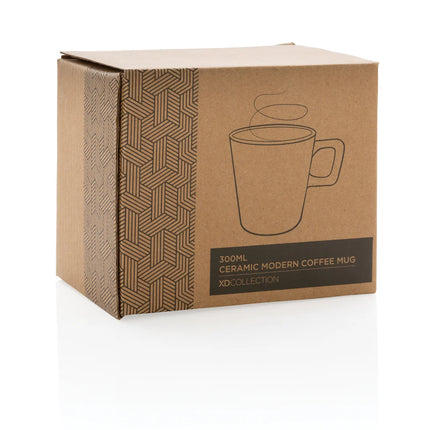  300ml drinkware with sleek design and comfortable handle.
