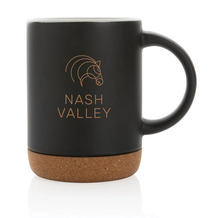 Ceramic mug with cork base from XD Collection
