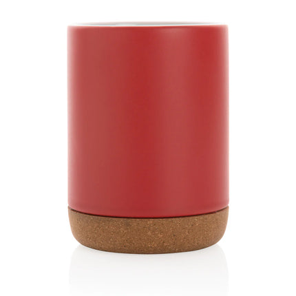 Ceramic mug with cork base from XD Collection