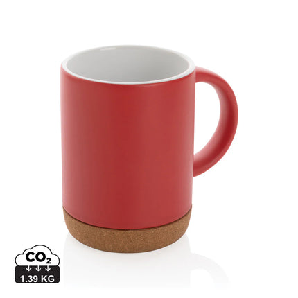 Ceramic mug with cork base and 280ml capacity from XD Collection