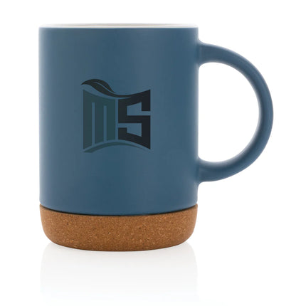 Ceramic mug with cork base from XD Collection
