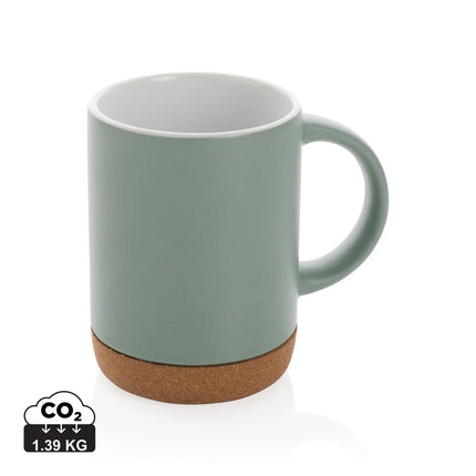 Ceramic mug with cork base from XD Collection