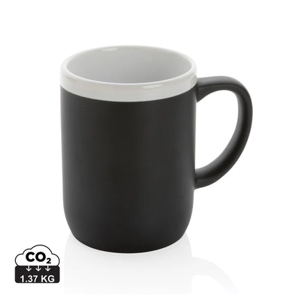  stylish drinkware with a smooth surface and comfortable handle.