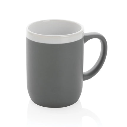Ceramic XD Collection 300ml white-rim mug for drinks