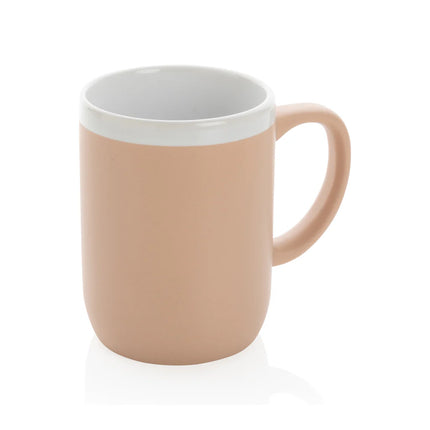 Ceramic mug from XD Collection with white rim