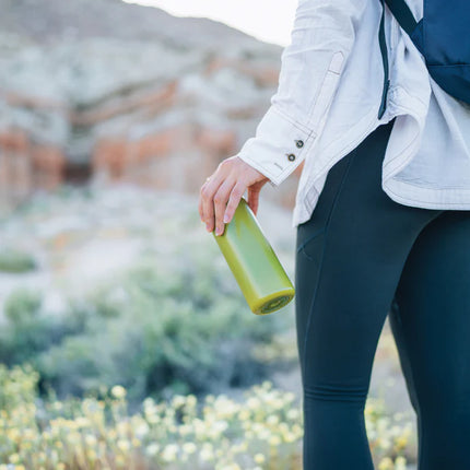  RCS certified eco-friendly drinkware in blue.