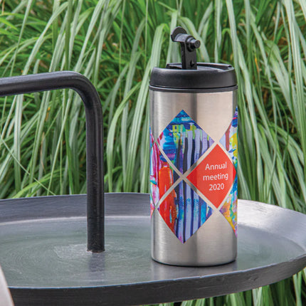 Recycled stainless steel Metro RCS tumbler by XD Xclusive