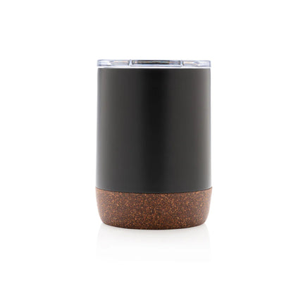  featuring stainless steel body and cork lid for stylish drinkware.