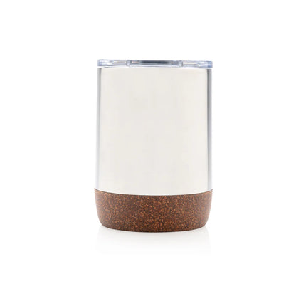 Small XD Collection RCS Re-steel cork vacuum coffee mug with insulated drinkware design and stainless steel finish.