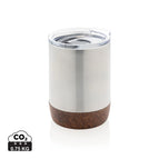 Recycled Stainless steel,Cork / silver / 10 x ø 7.2 cm