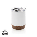 Recycled Stainless steel,Cork / white / 10 x ø 7.2 cm