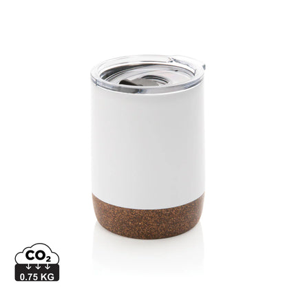  durable drinkware with insulated stainless steel design and cork accents.
