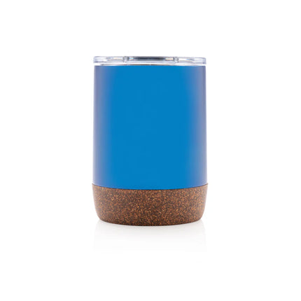 Small vacuum coffee mug from XD Collection RCS Re-steel cork drinkware