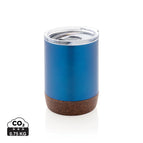 Recycled Stainless steel,Cork / blue / 10 x ø 7.2 cm