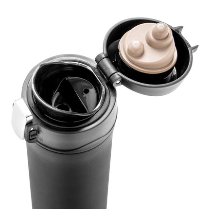 Recycled stainless steel XD Collection vacuum mug with easy lock lid