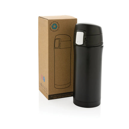 Recycled stainless steel XD Collection RCS easy lock vacuum mug for hot and cold drinks